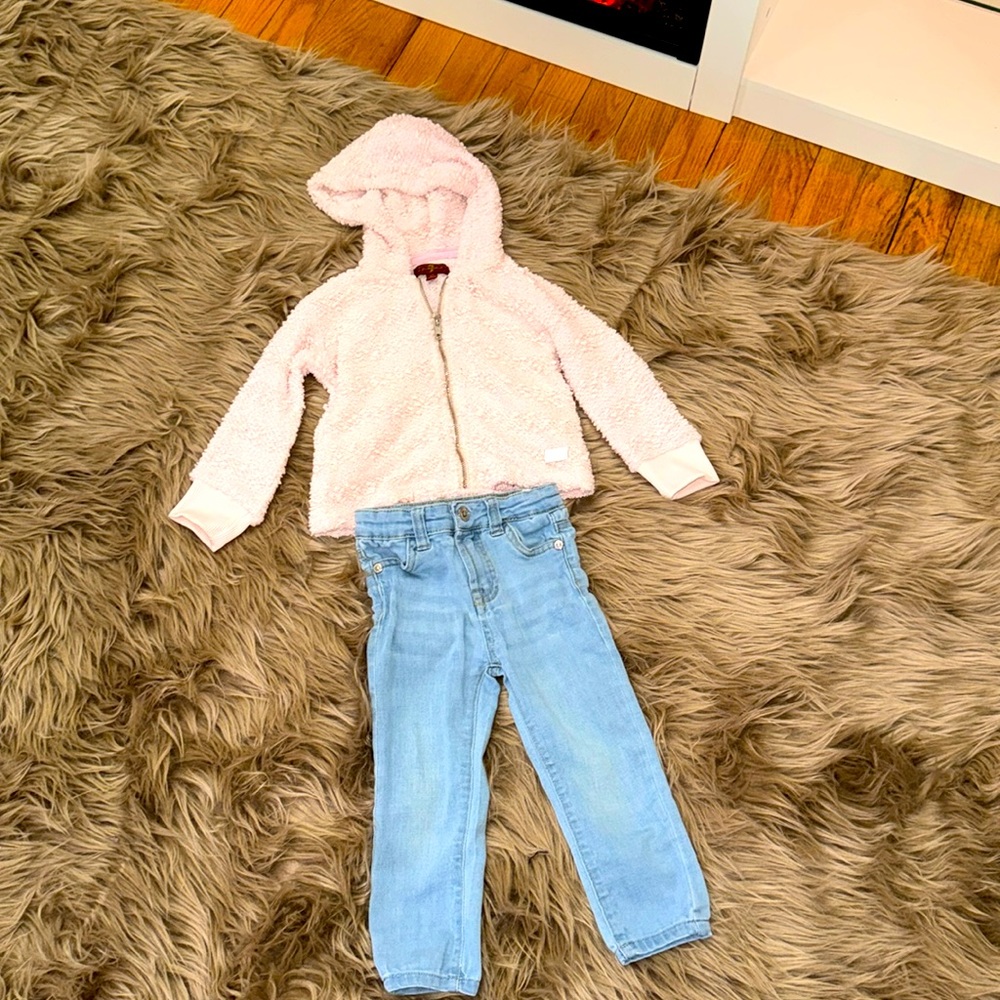 7 For All Mankind Jeans and Jacket set - size 2T